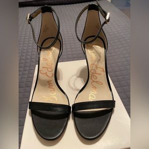 Sam Edelman Patti 3" Heels Sandals Black Leather